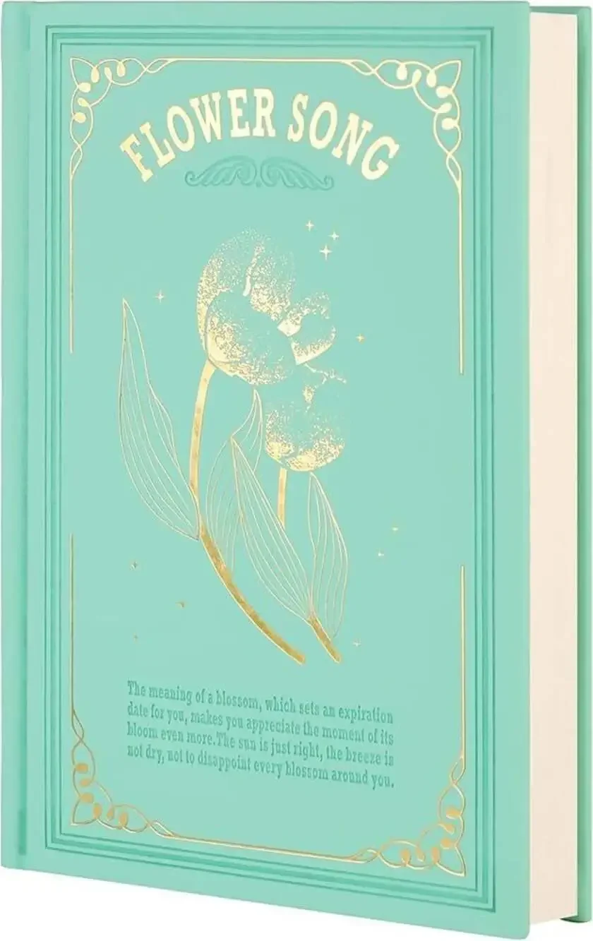 MGGAO Flower Song Mint Green A5 Hardcover Journal - 216 College‎ Ruled Pages